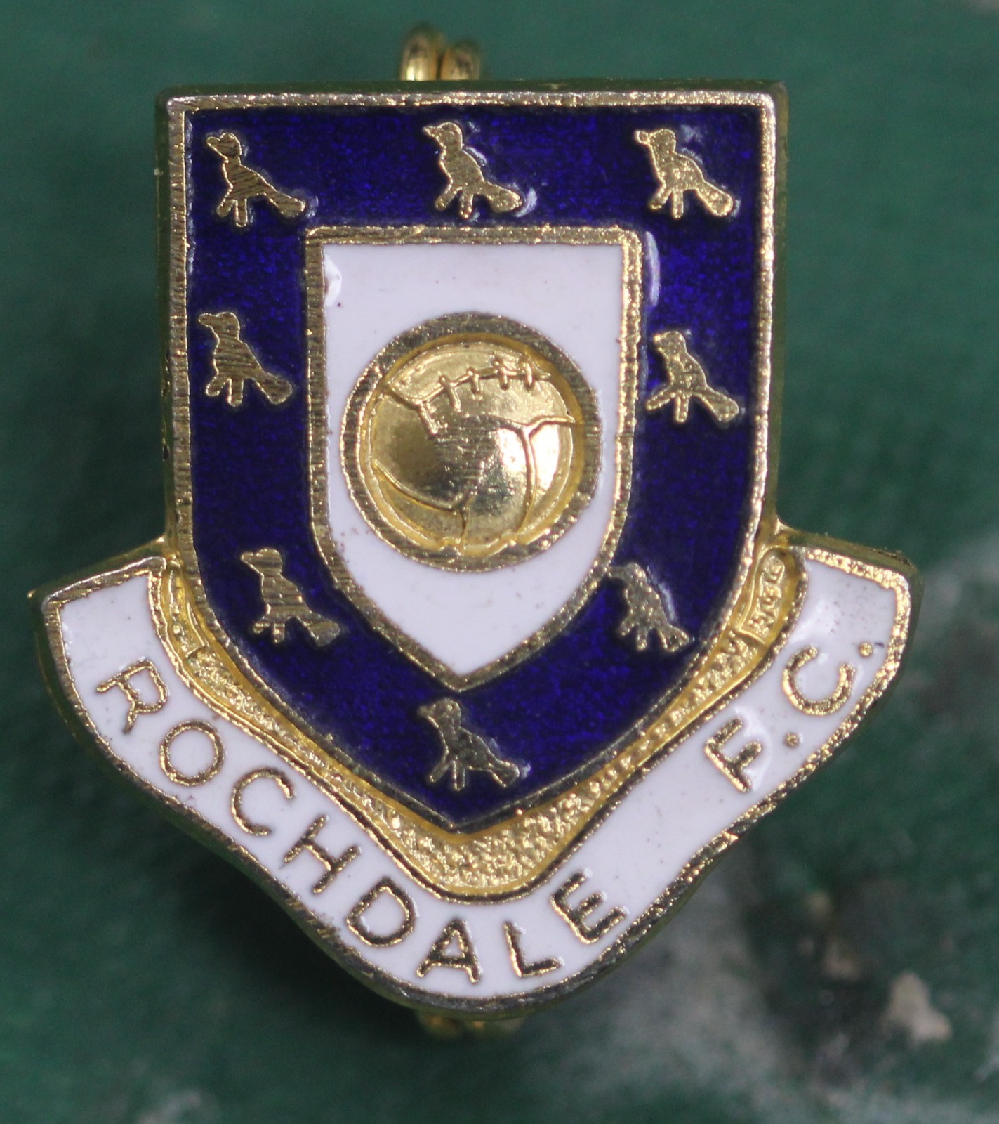 RARE England Rochdale FC Football Club Enamel Pin Badge COFFER for sale on Ebay