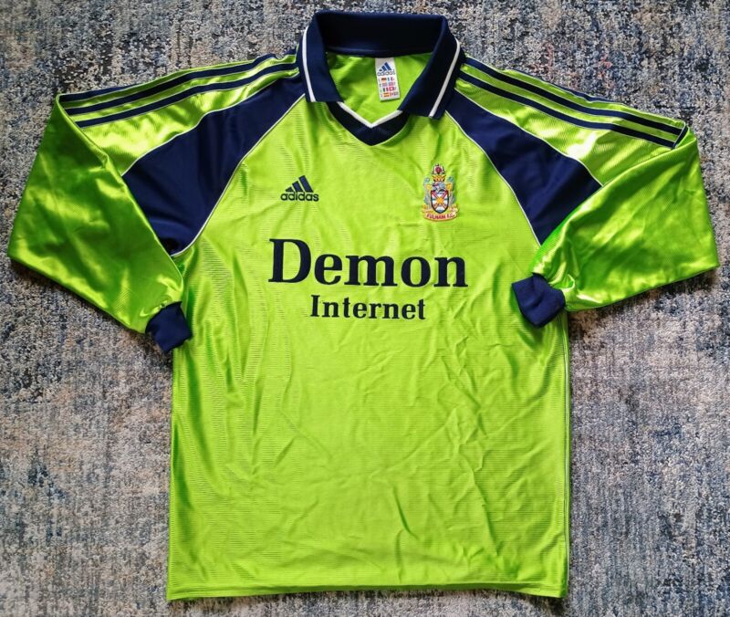 Fulham FC 1999-2000 Away Football Shirt Jersey Long Sleeve Adidas Size M - Rare for sale on Ebay