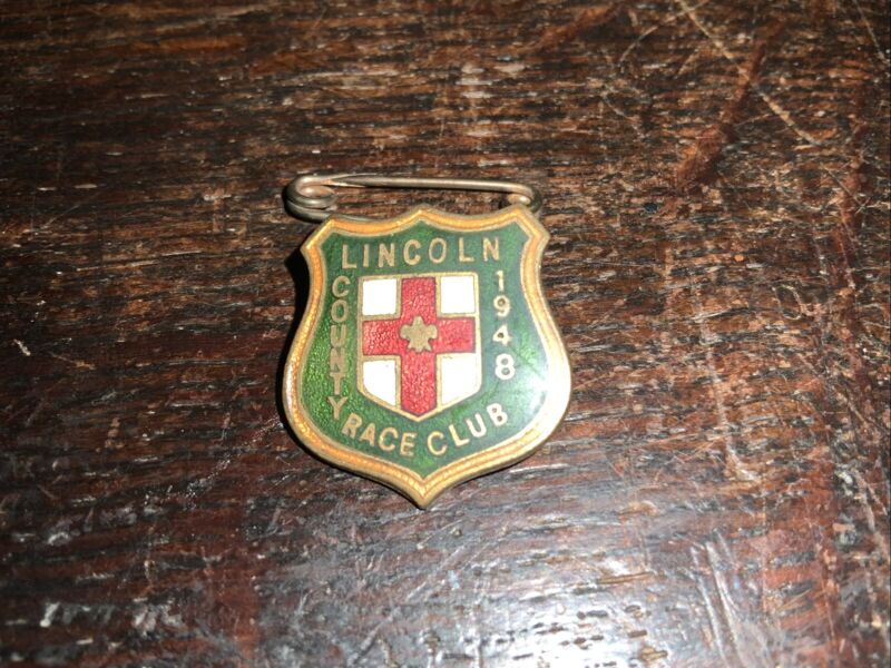 Rare Lincoln Racecourse Badge 1948 Enamel Horse Racing for sale on Ebay