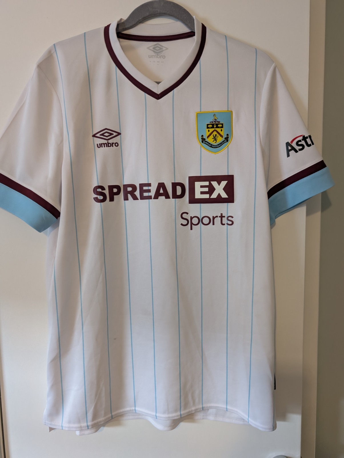 Umbro Burnley Football Club Away Shirt 2020-21 Large for sale on Ebay