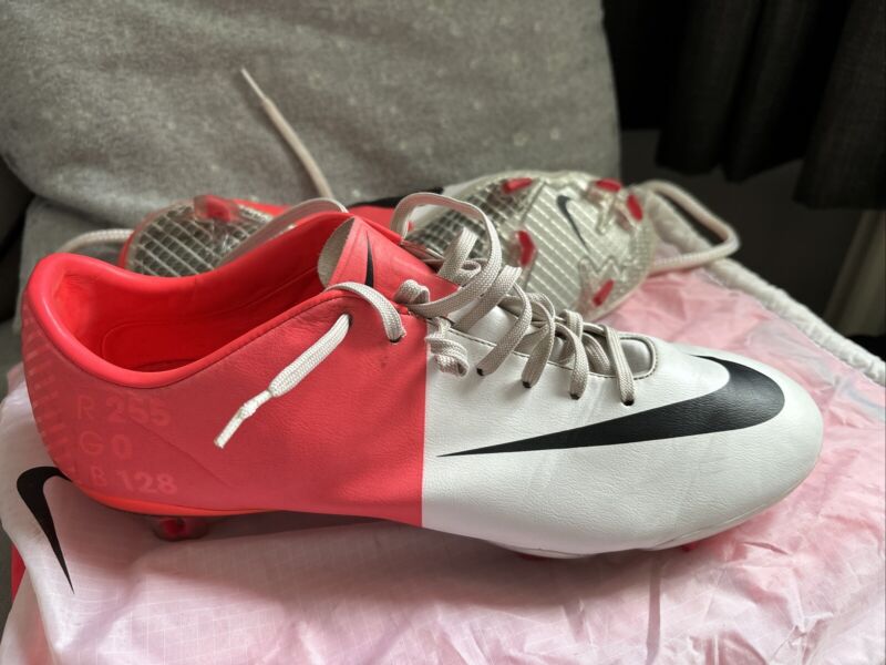 Nike Mercurial Vapor VIII FG Football Boots Uk 8.5 White Pink  for sale on Ebay