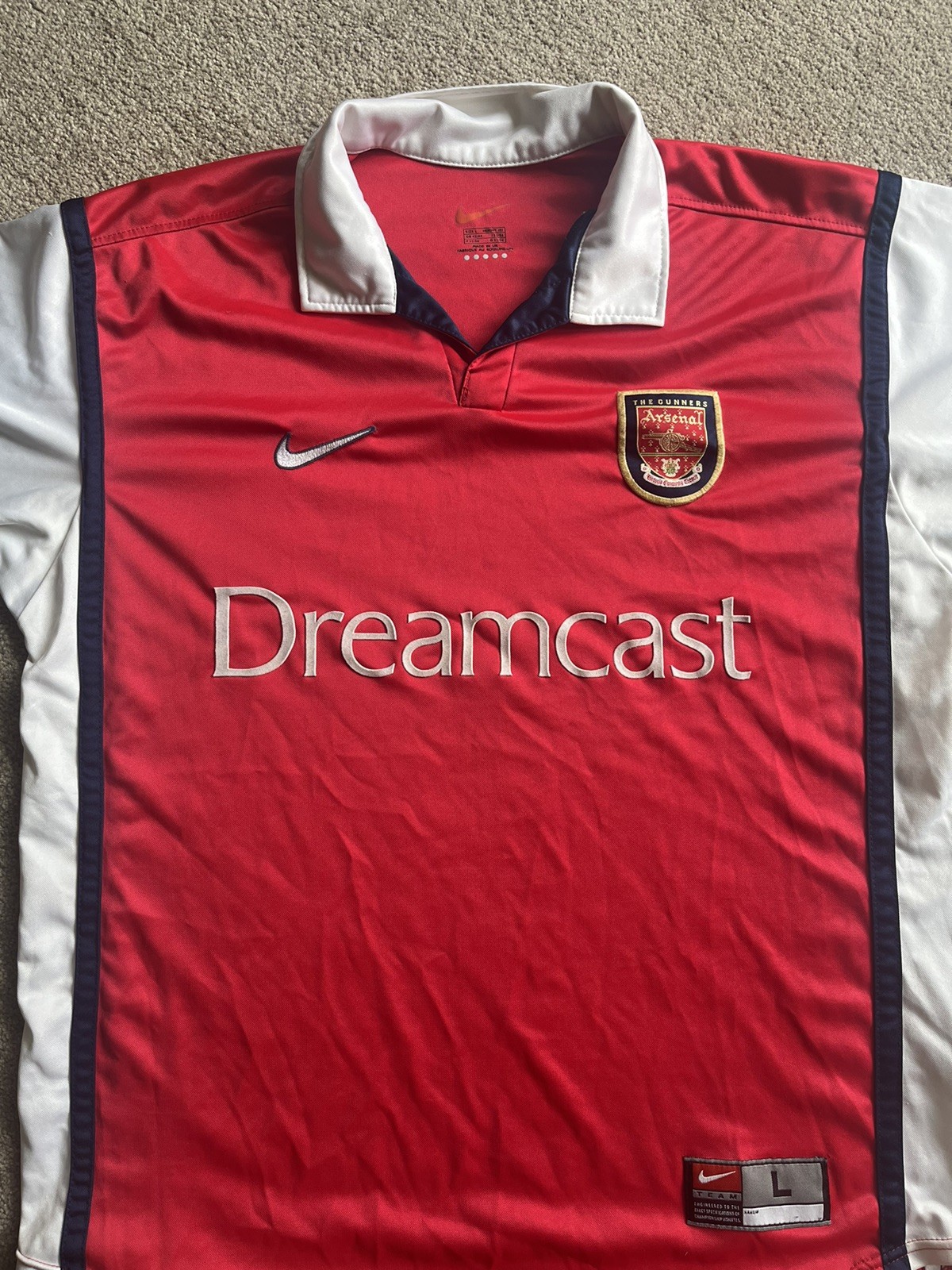 Geniune Vintage Arsenal Nike Dreamcast 1999/2000 Home Football Shirt Men L Large for sale on Ebay