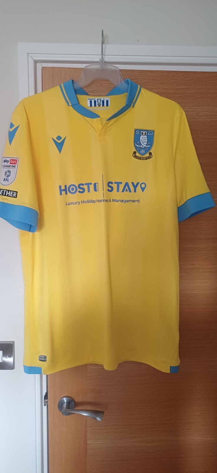Sheffield Wednesday 2022-23 Official Macron Away Shirt, 'Smith 24', XXL, BNWOT for sale on Ebay