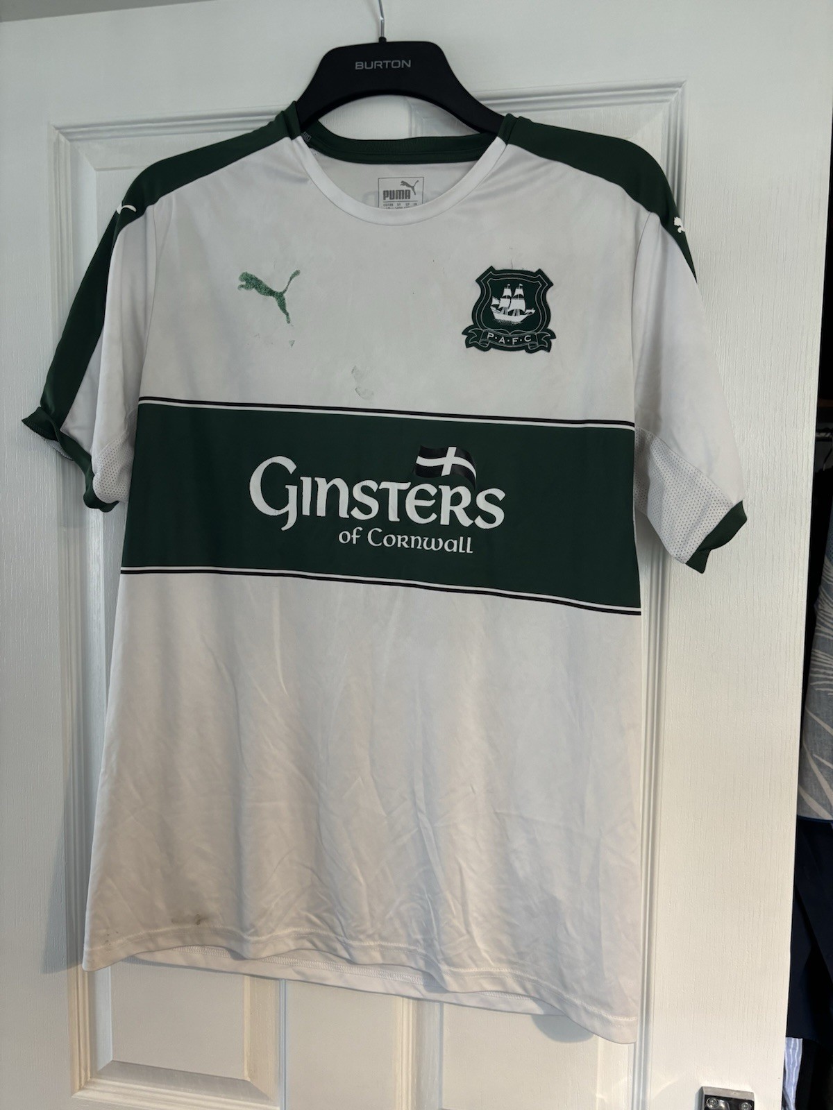 Plymouth Argyle 2016/17 Men’s Away Shirt Large for sale on Ebay
