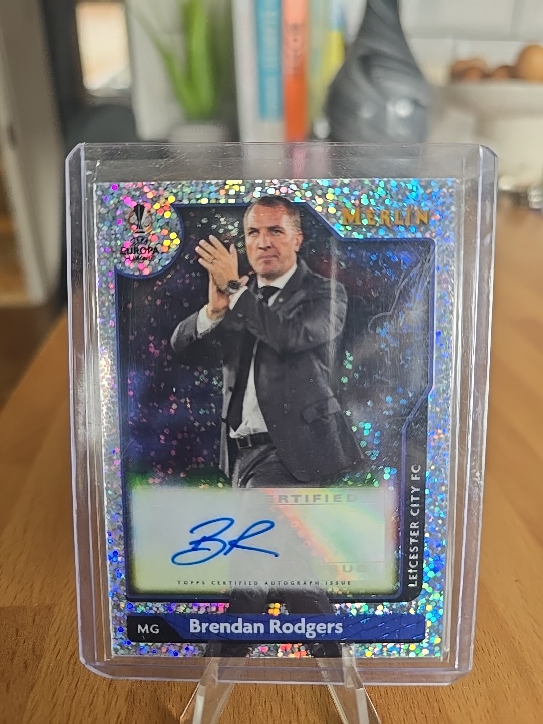 Topps Merlin Chrome 2021-2022 Brendan Rodgers Autograph/150 Leicester City FC for sale on Ebay