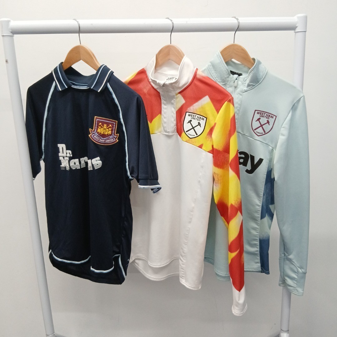 West Ham Football Shirt Top Bundle x3 Mens Size S Umbro Score Draw RMF16-RP for sale on Ebay