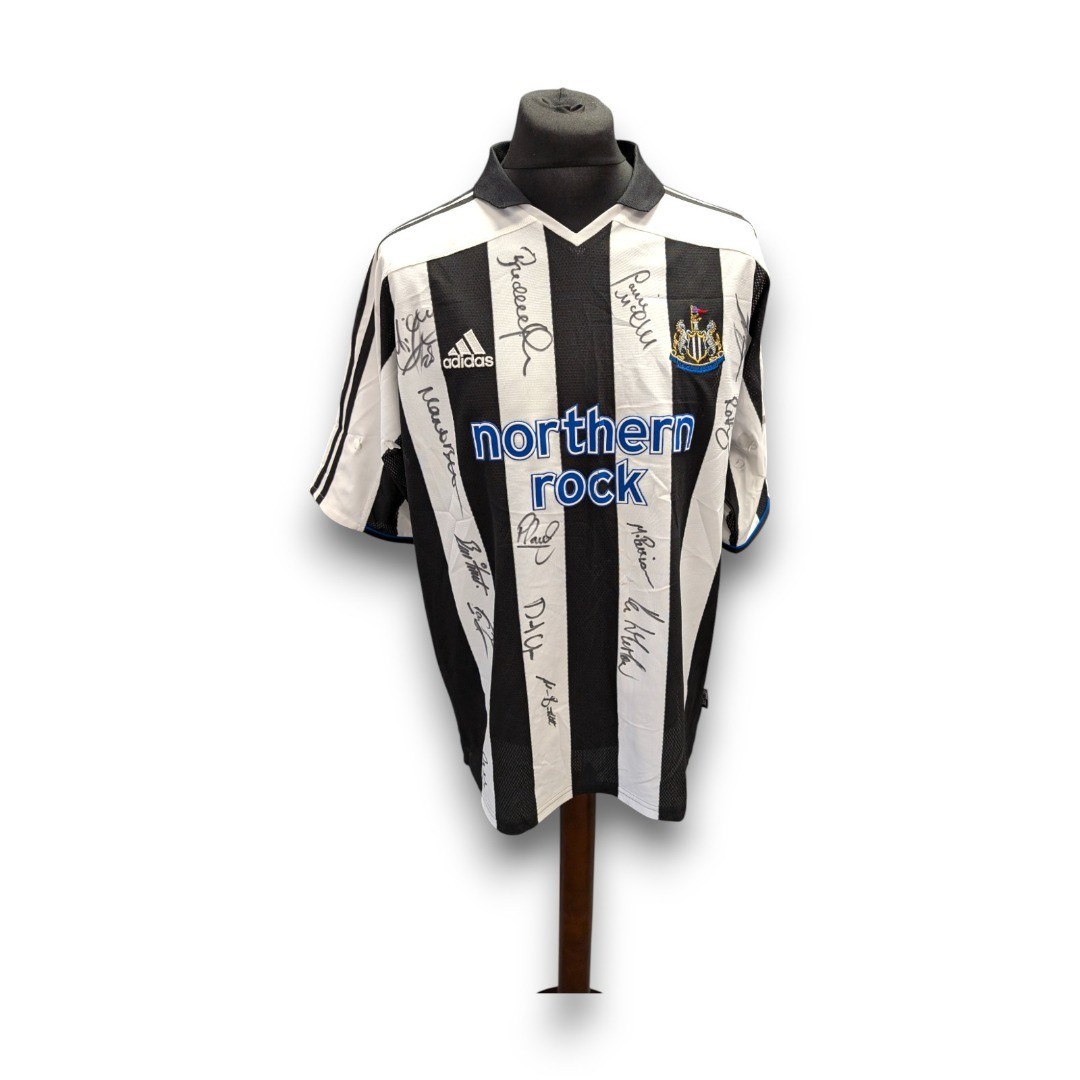 Men's ADIDAS NUFC Newcastle SIGNED SHEARER 2003/05 Home Shirt Size XL - CD3 for sale on Ebay