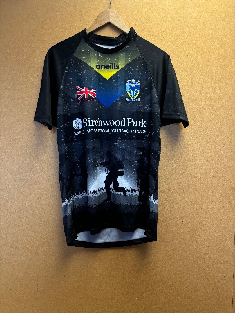 Unisex O'neills Warrington Wolves Merchandise T-shirt Black Size M CG P15 for sale on Ebay