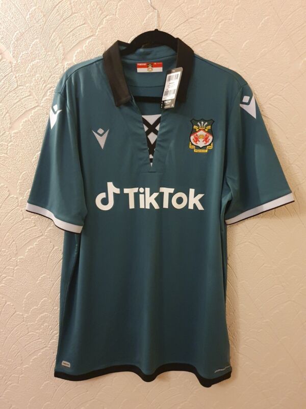 Wrexham Authentic Macron XXXL BNWT 21/22 Away Shirt Ryan Reynolds Always Sunny for sale on Ebay