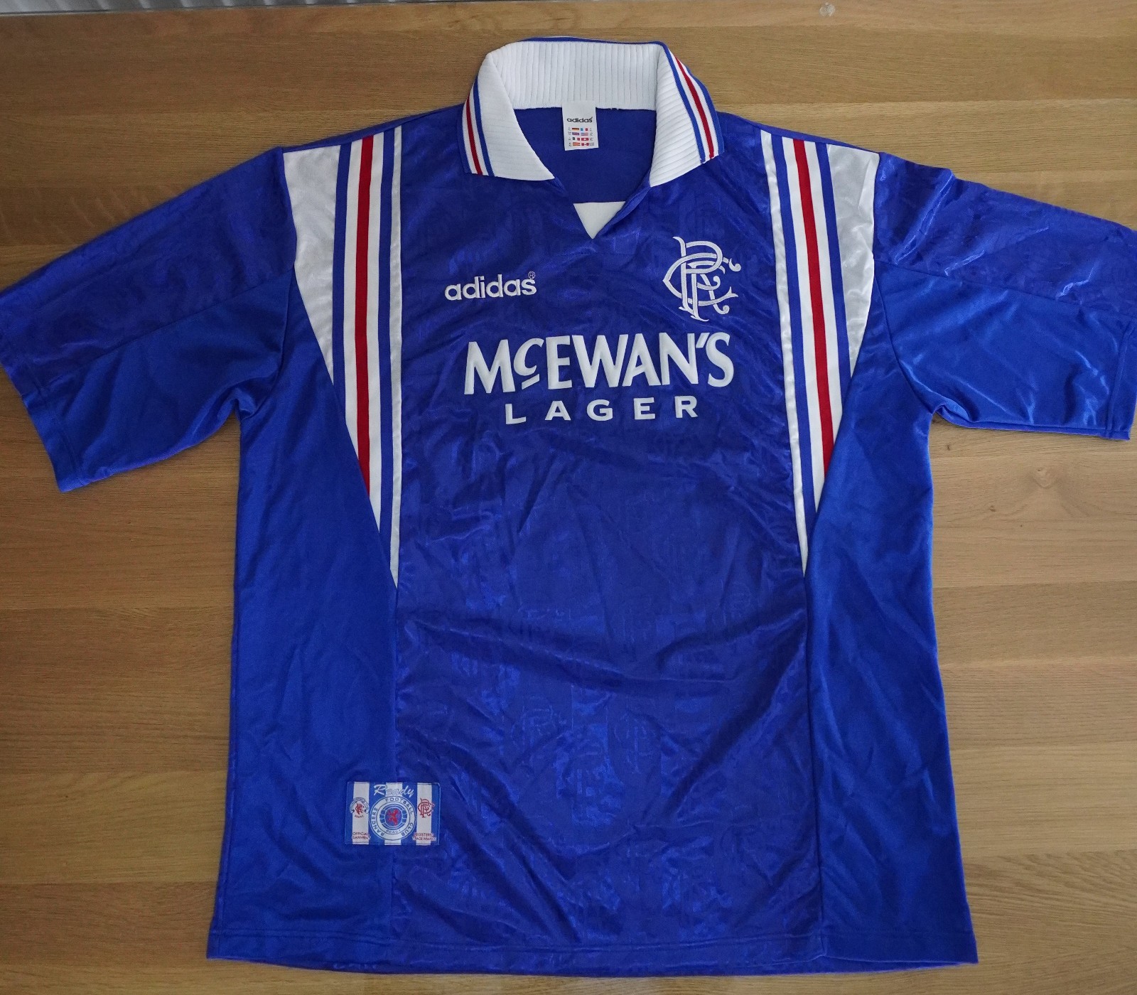 Original Rangers 1996/1997 Home Football Shirt Men's XL Extra Large for sale on Ebay