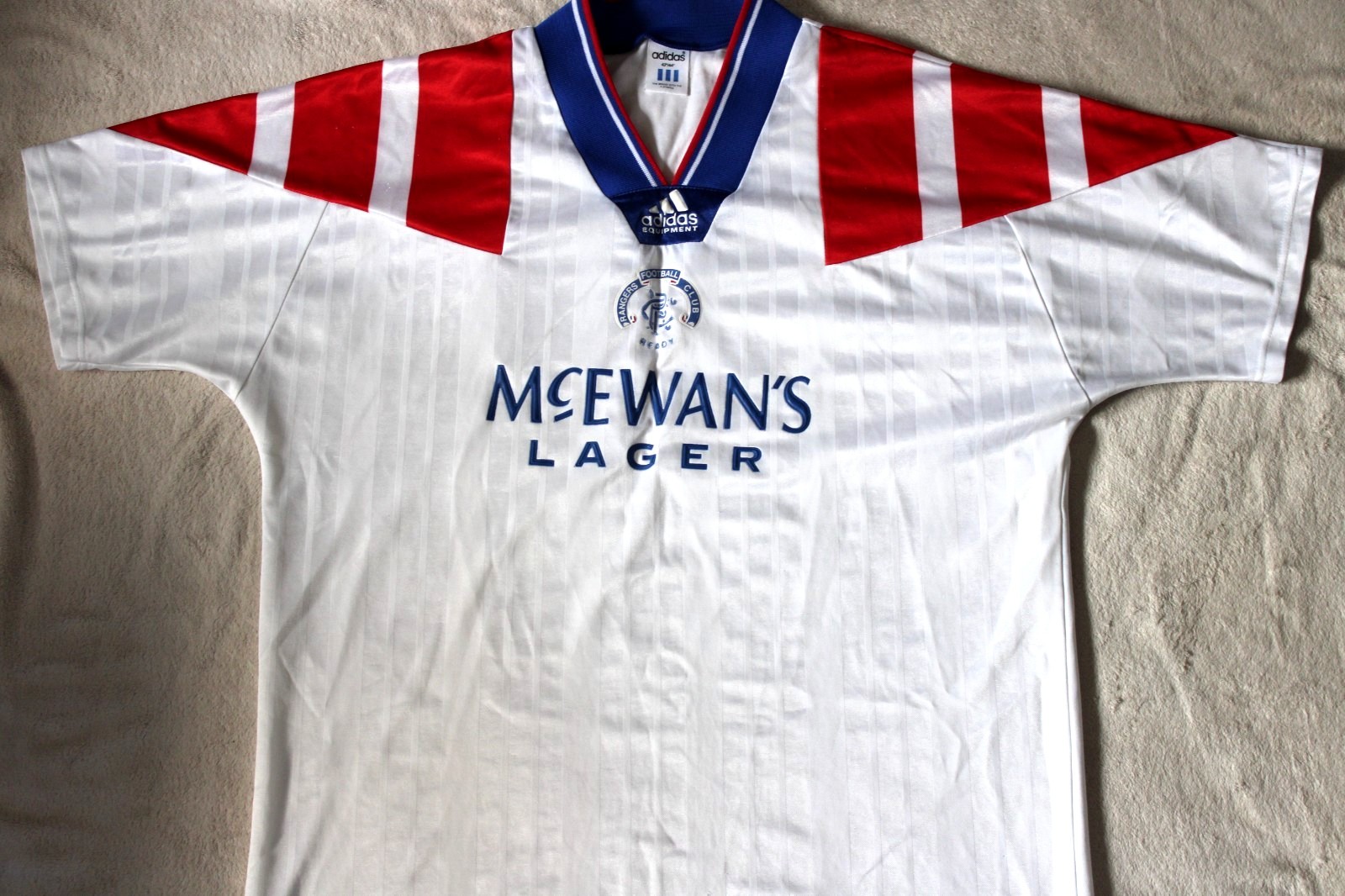 RANGERS FOOTBALL SHIRT AWAY VINTAGE 1992/93 SIZE LARGE L MENS 42/44 RARE for sale on Ebay