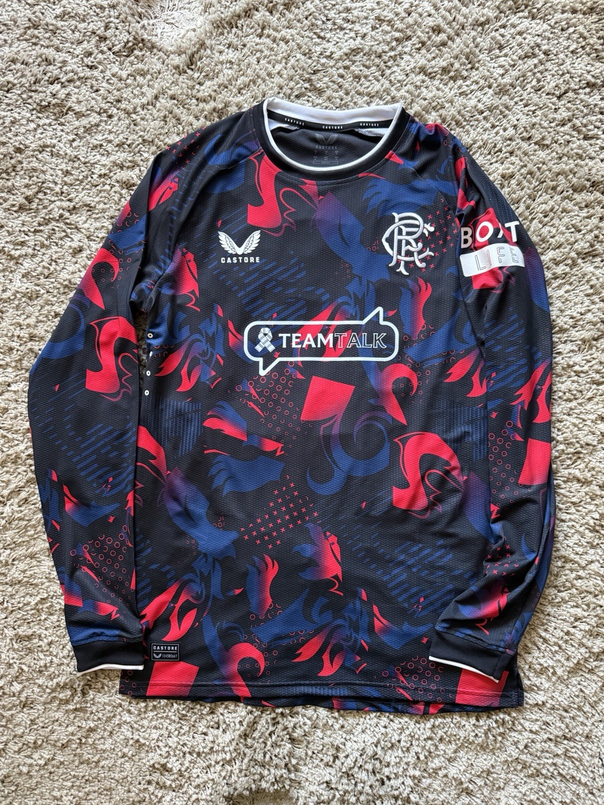 Rangers 24/25 Third Shirt Champions League Qualifier CERNY 18 Match Issue for sale on Ebay