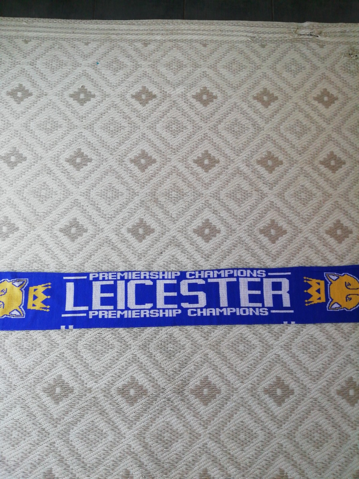 Football scarf - Leicester city champions  for sale on Ebay