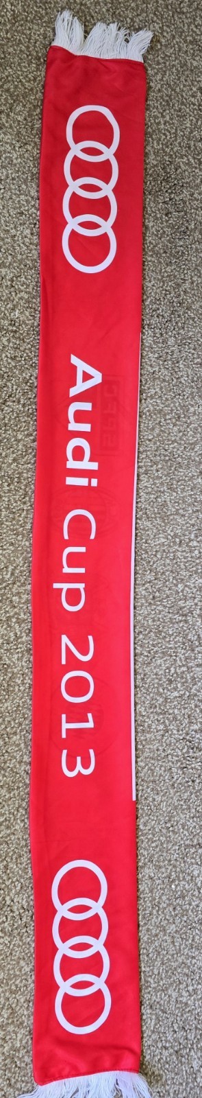 Audi Cup 2013 scarf Bayern Munich Manchester City AC Milan Sao Paulo for sale on Ebay