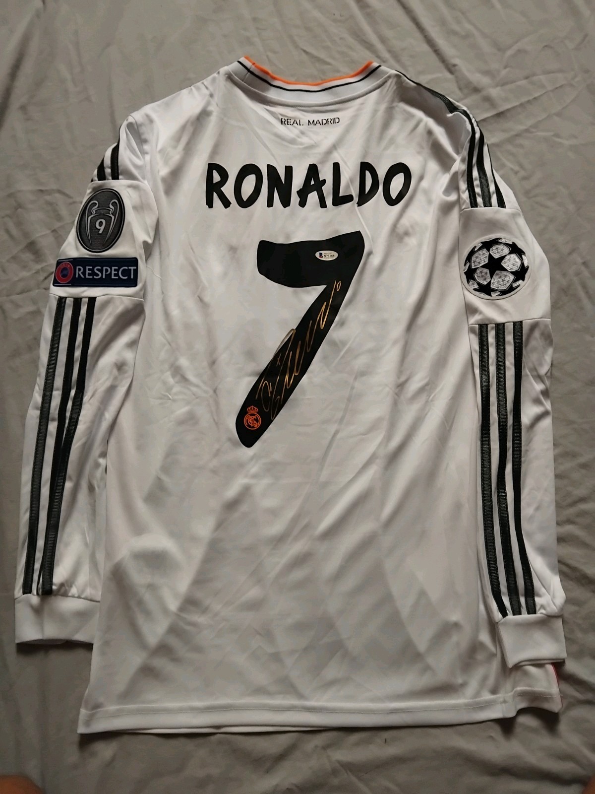 Cristiano Ronaldo Signed Real Madrid Beckett Witnessed Shirt  for sale on Ebay
