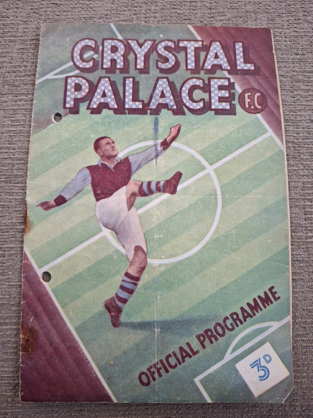 Crystal Palace v Northampton Town programme.  12/11/1949 for sale on Ebay