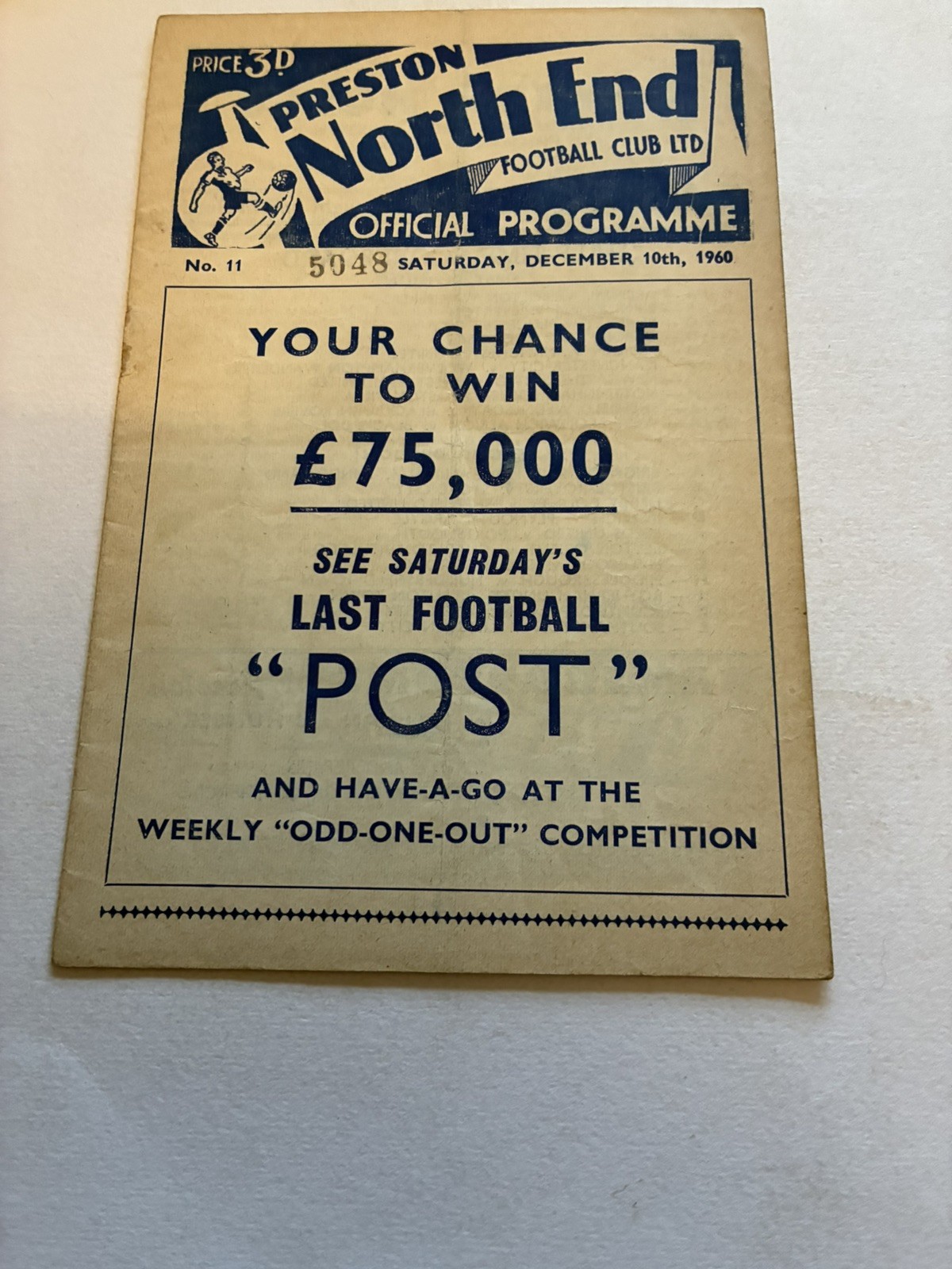 Preston North End v Tottenham Hotspur 1960/61  Spurs Double Winners Season for sale on Ebay