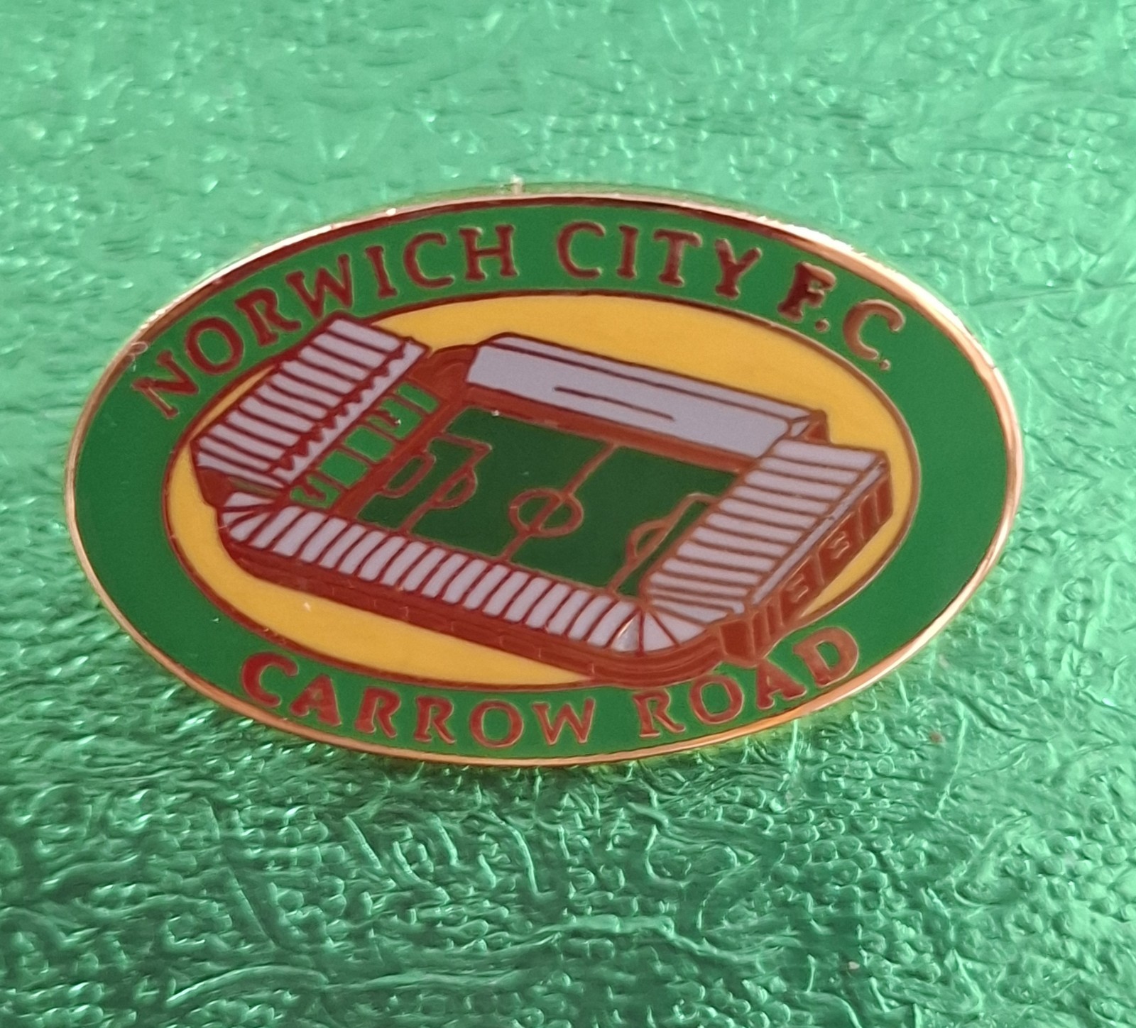 Norwich City Oval Ground Badge Mint Condition for sale on Ebay