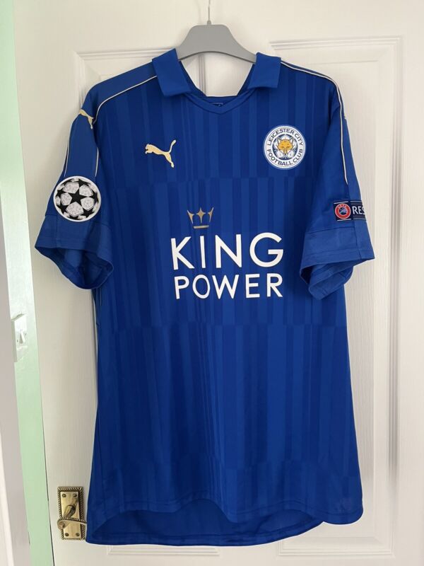 Leicester City FC Puma 2016/17 Champions League Home Shirt. Demarai Gray #22 for sale on Ebay