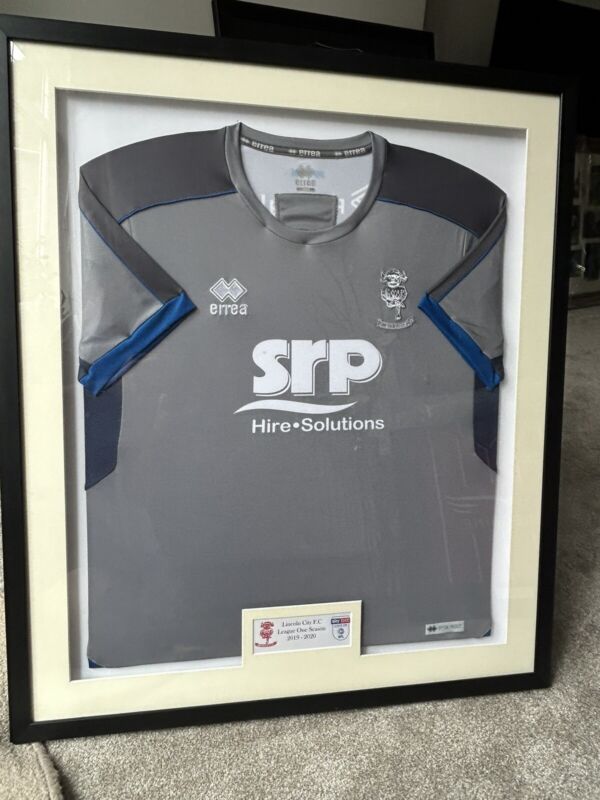 Lincoln City FC framed shirt 2019/2020 League 1 season for sale on Ebay