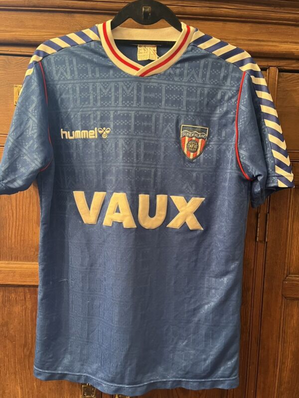 Vintage Sunderland AFC 1988- 91 Away Shirt , Original , Hummel, Size M for sale on Ebay