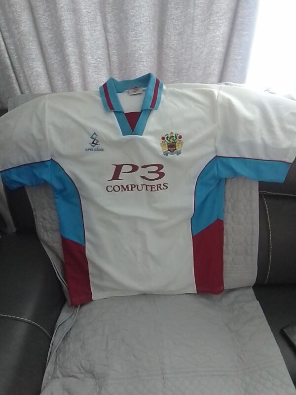 Super League Burnley Short Sleeve Football Shirt Size Large for sale on Ebay