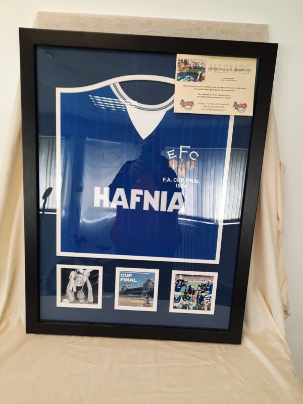 Everton Signed And Framed 1984 Fa Cup Kevin Ratcliffe Shirt With Certificate for sale on Ebay