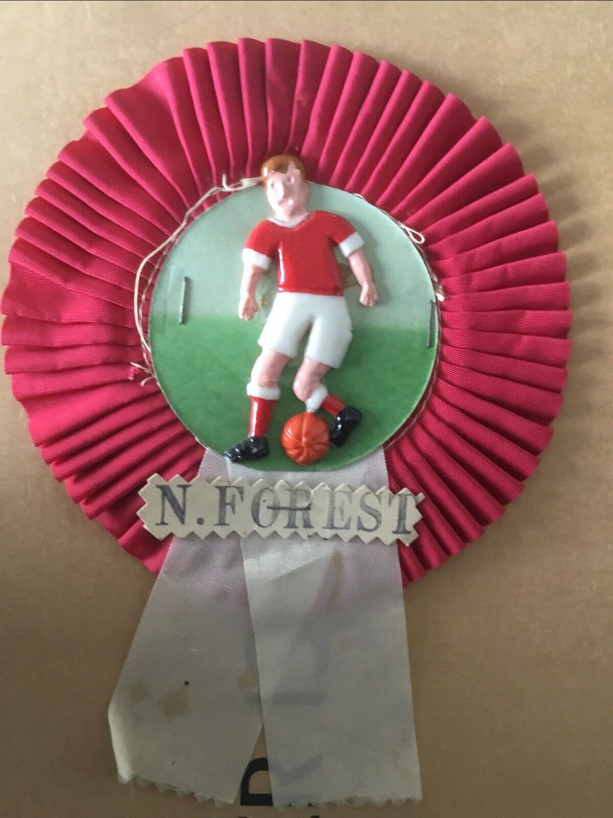 NOTTINGHAM FOREST  ROSETTE FROM THE 1960s for sale on Ebay