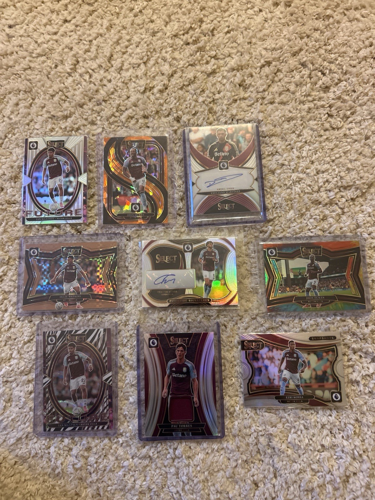 Panini Select 2024-25 Aston Villa  Tie Dye, Signatures, Patches Big Bundle for sale on Ebay