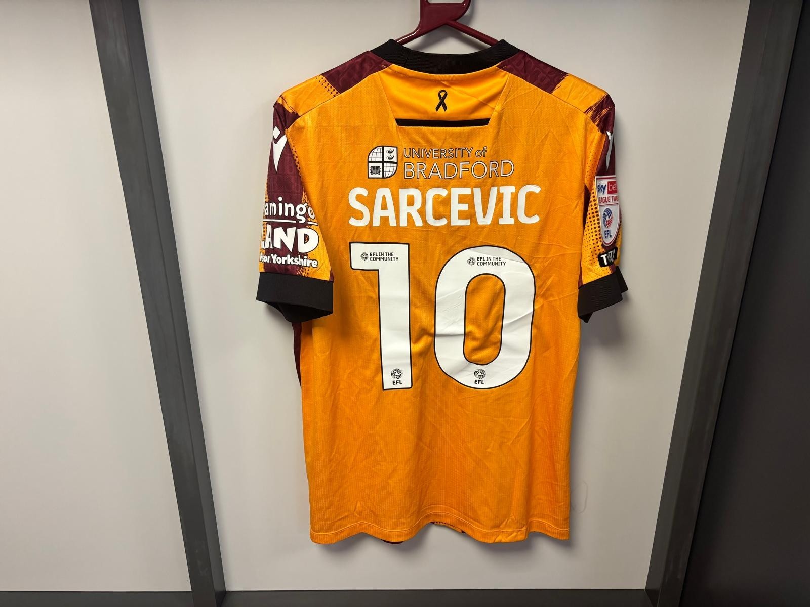Bradford City 2024/25 | Antoni Sarcevic | Sky Bet League Two Shirt for sale on Ebay