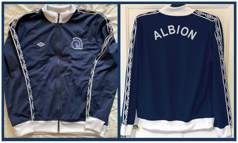 West Bromwich Albion retro 1972-76, Umbro track top, Size XL. for sale on Ebay