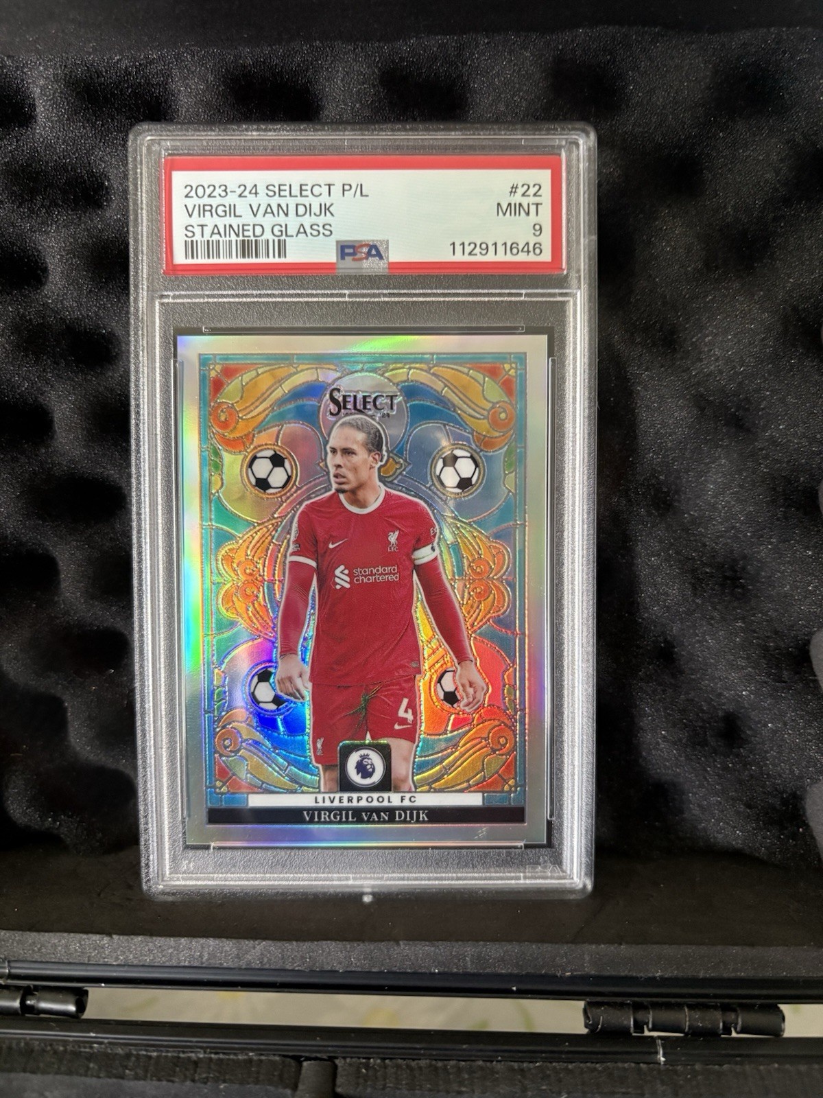 Van Dijk Stained Glass Select Case Hit Liverpool Psa 9 for sale on Ebay