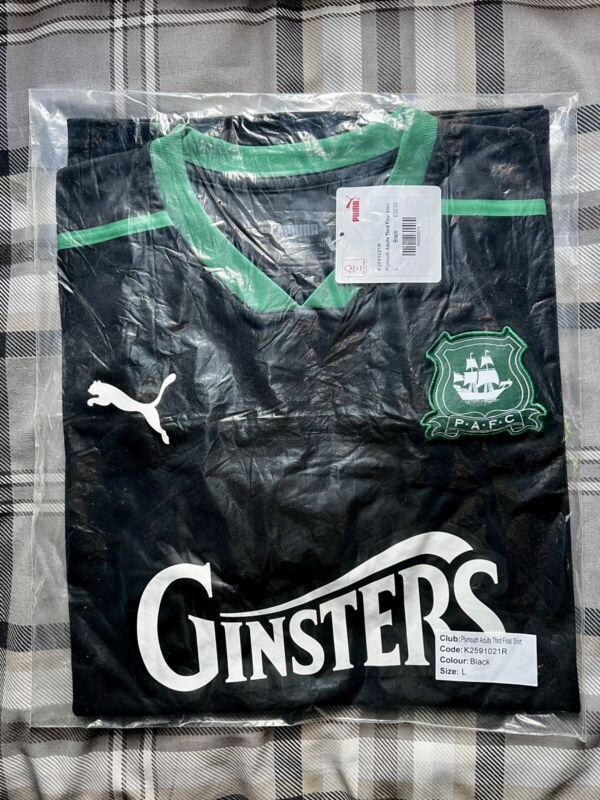 Plymouth Argyle Third Shirt 20/21 - Brand New & Sealed - Size Large for sale on Ebay