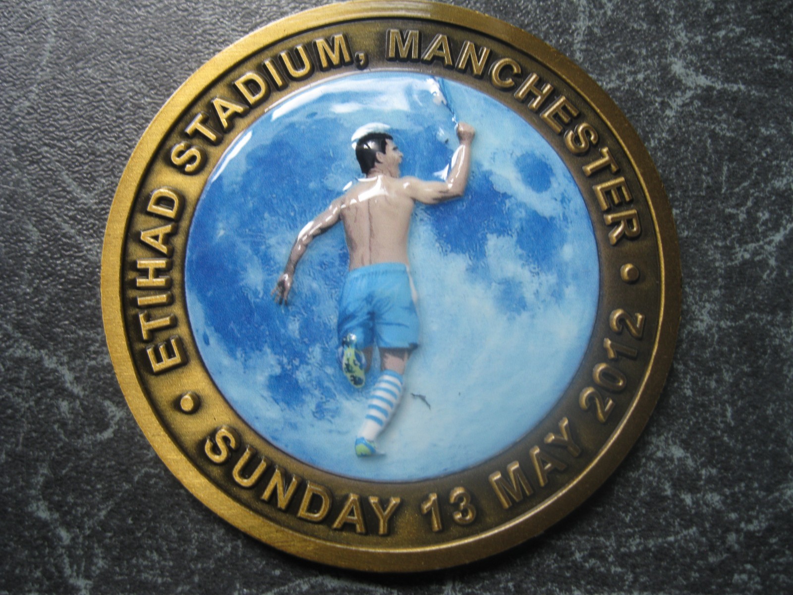 93:20 Man City Commemorative Aguero Goal Medal Boxed New for sale on Ebay