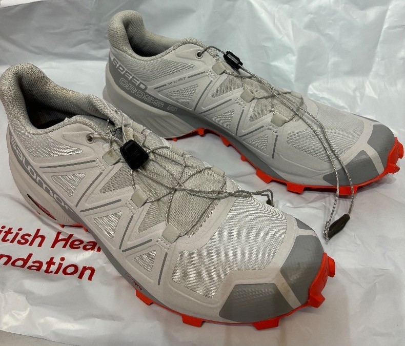 Men's SALOMON Grey Football Boots with Orange Soles SIZE 9.5 - CG A18 for sale on Ebay