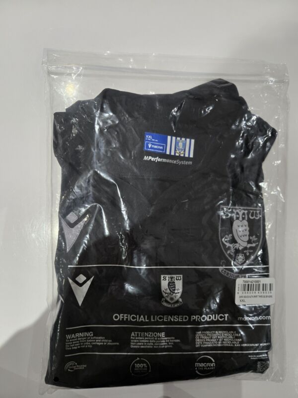 Sheffield Wednesday SWFC 3rd Thirt Shirt Black XXL for sale on Ebay