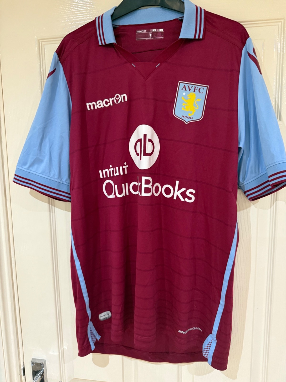 Aston Villa Vintage Home Shirt UK Large 2015-2016 Stunning Macron Mint Condition for sale on Ebay