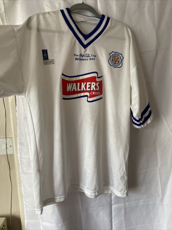Rare Original Leicester City 1997 League Cup Winners Away 1996/1998 XXL See Desc for sale on Ebay