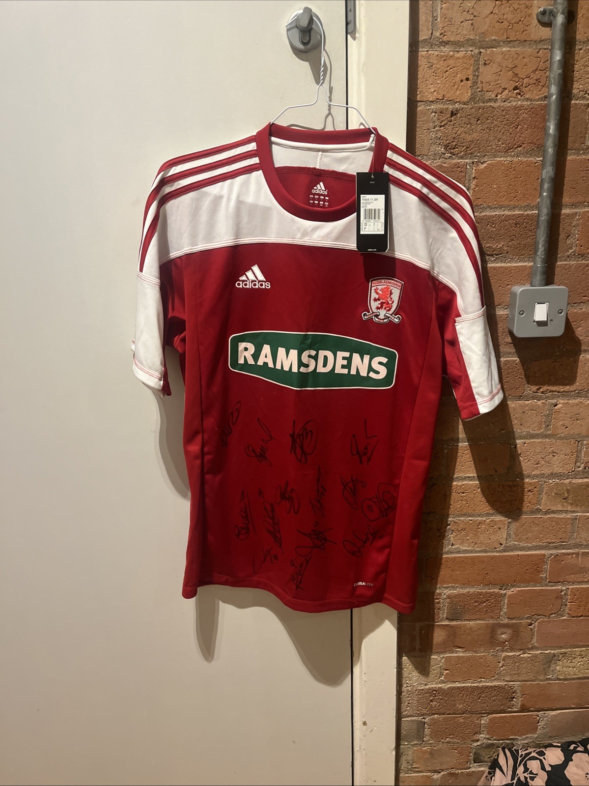 SIGNED Middlesbrough Home Football Shirt 2011 2012 Mens Large BNWT Adidas L for sale on Ebay