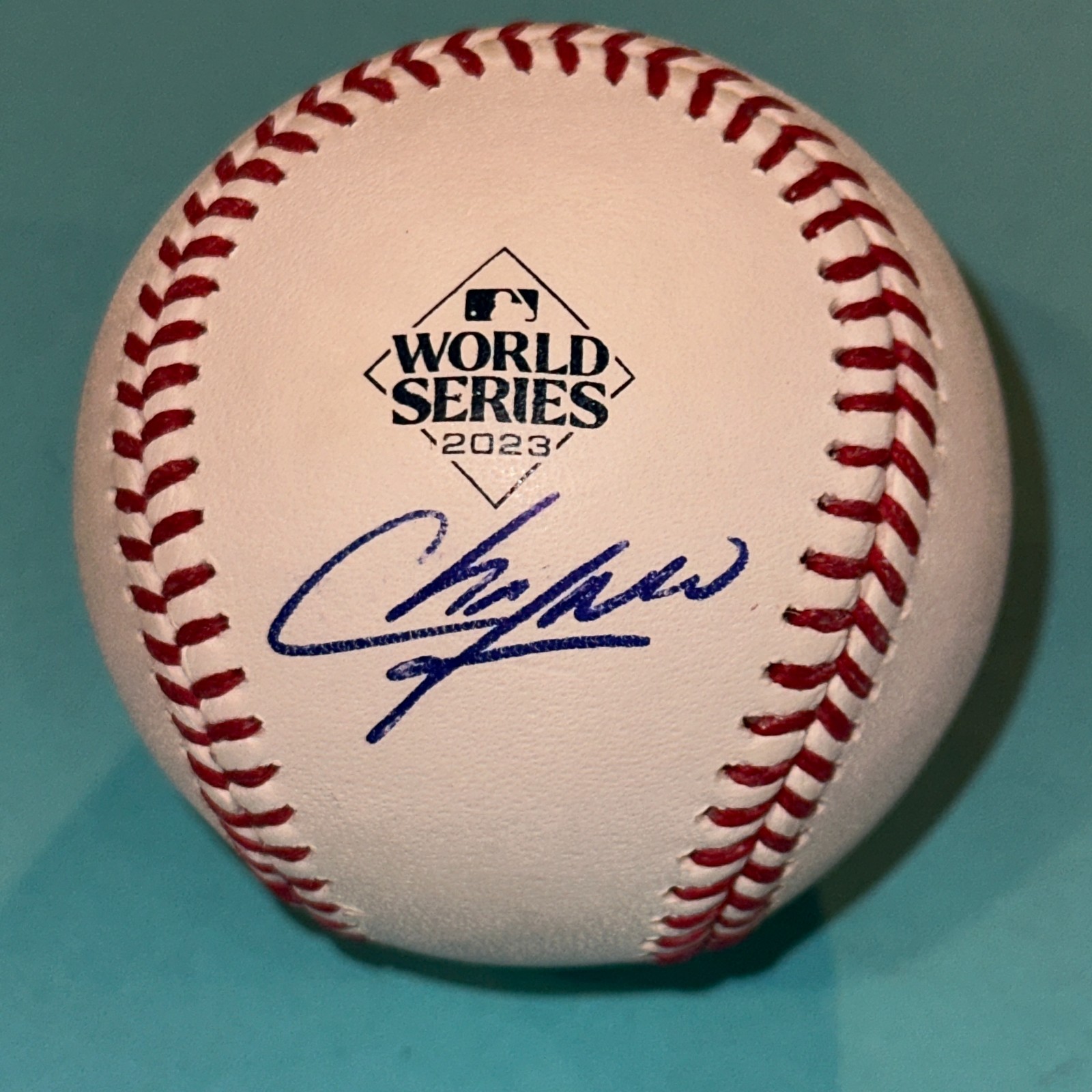AROLDIS CHAPMAN Rangers Signed Official 2023 WORLD SERIES Baseball Beckett (BAS) for sale on Ebay