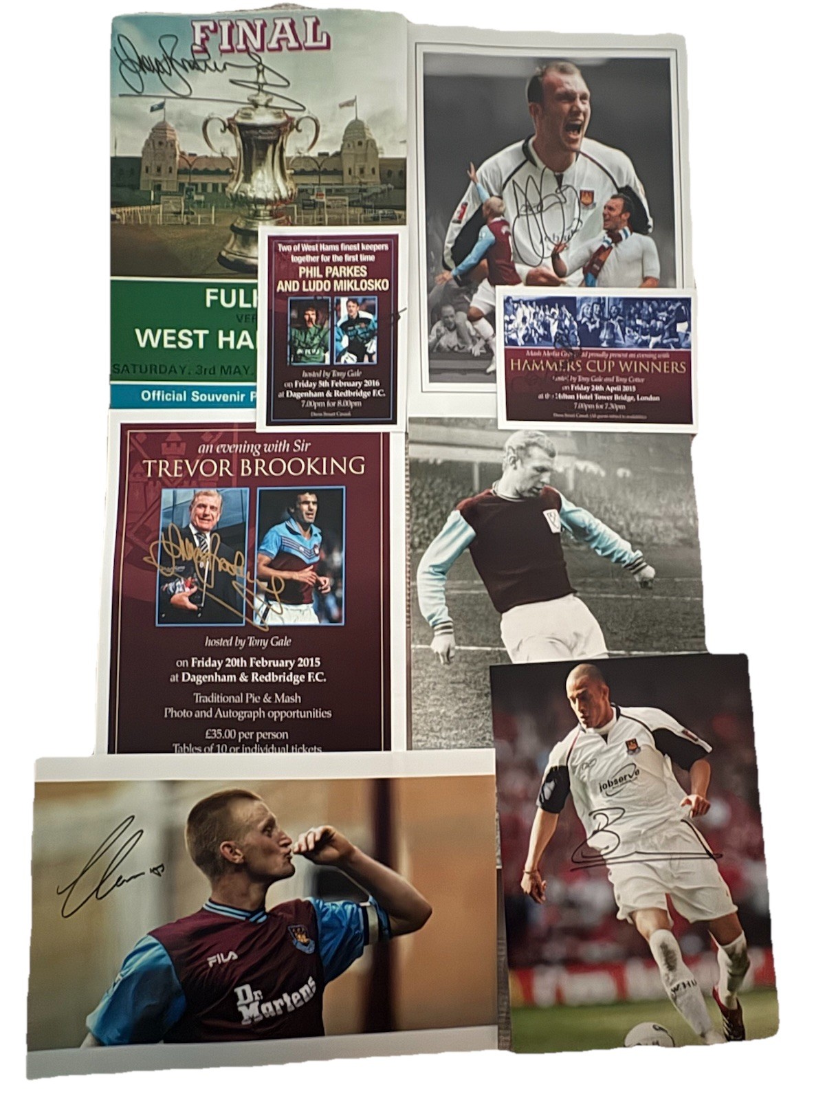 WEST HAM *99p START* SIGNED BARGAIN BUNDLE - LOMAS, ZAMORA, ASHTON, BROOKING+ for sale on Ebay