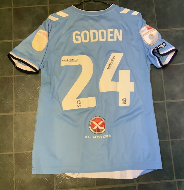 COVENTRY CITY 2022/23 MATT GODDEN #24 Genuine MATCHWORN Home Shirt (M) Jersey for sale on Ebay