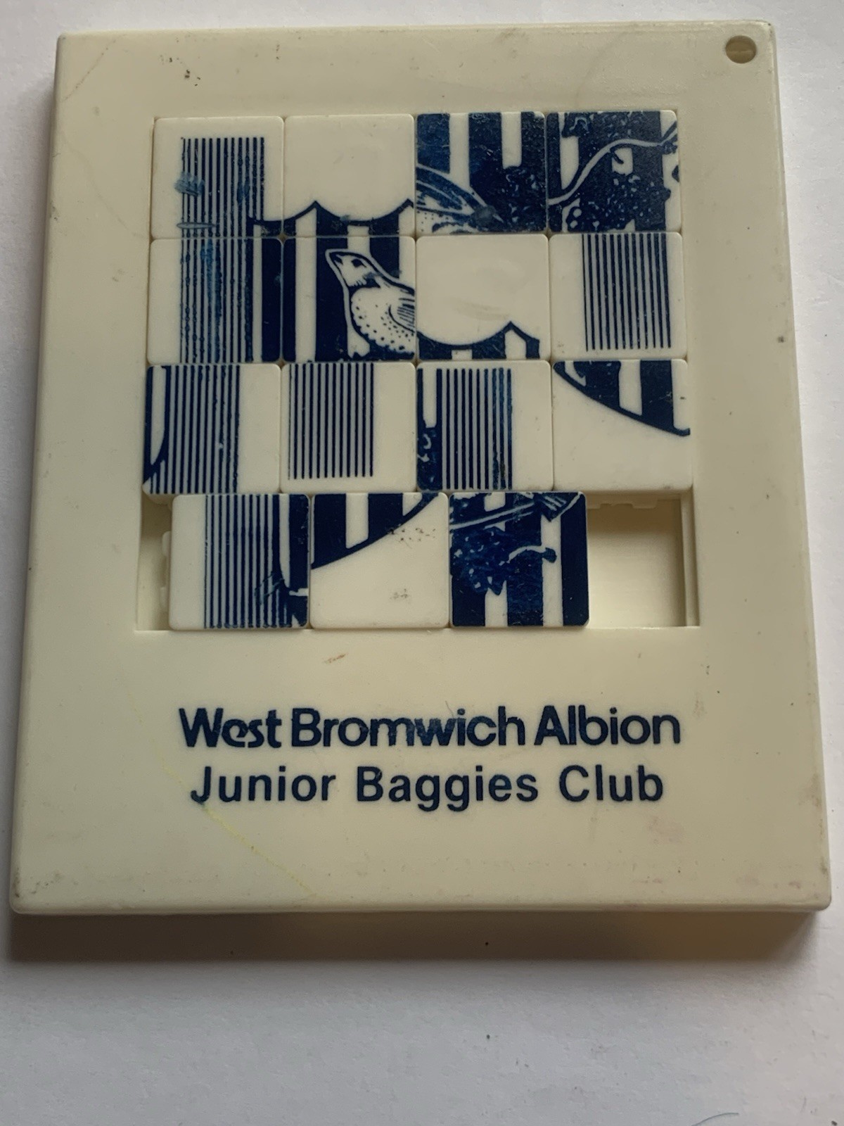 West Bromwich Albion Junior Baggies Club Plastic Puzzle West Brom WBA 1990’s for sale on Ebay