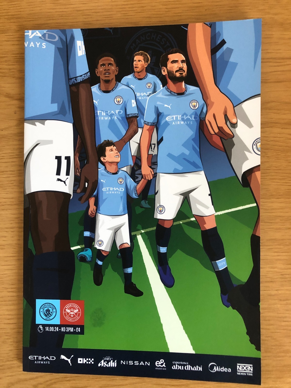 MAN CITY v BRENTFORD 2024/25 PROGRAMME MANCHESTER for sale on Ebay