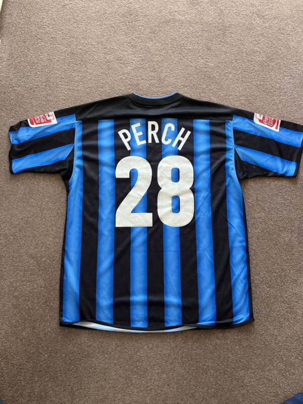 Match Worn Nottingham Forest Shirt 2003-2005 James Perch NFFC Jersey for sale on Ebay