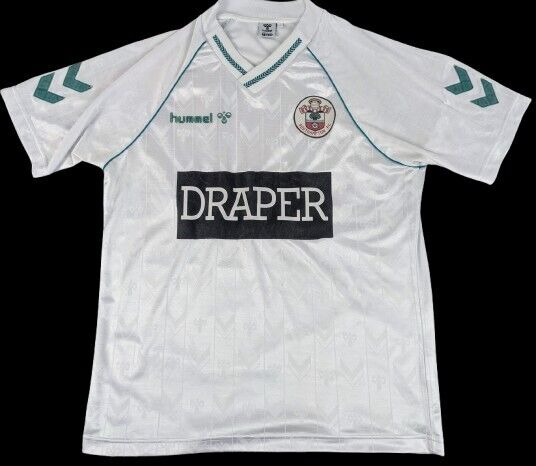 SOUTHAMPTON FC 1989/1991 AWAY FOOTBALL SHIRT JERSEY HUMMEL REISSUE - MENS LARGE for sale on Ebay