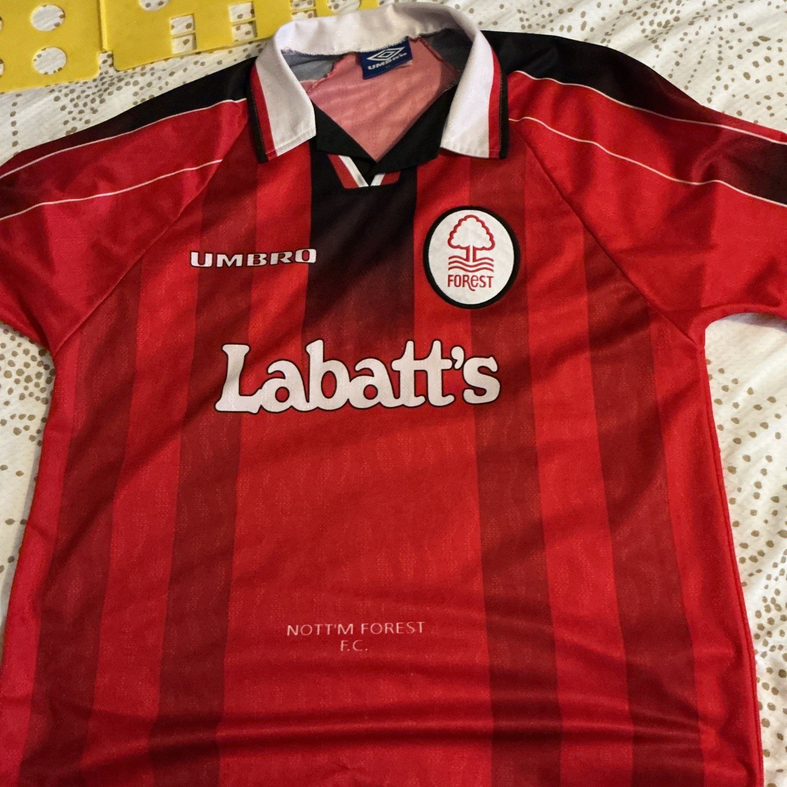 Original Umbro, Nottingham Forest Home Shirt Labatts Size XL for sale on Ebay