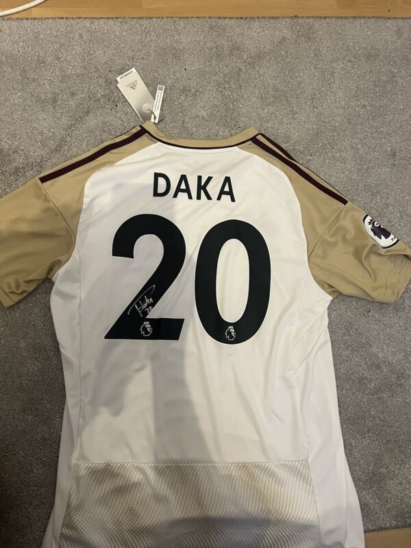 Leicester City 22/23 Third Shirt Signed By Patson Daka for sale on Ebay