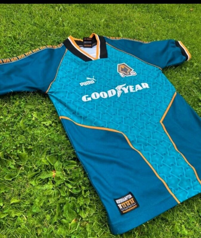Original Puma Wolves Wolverhamton Wanderers Away Shirt 1996/1997 for sale on Ebay