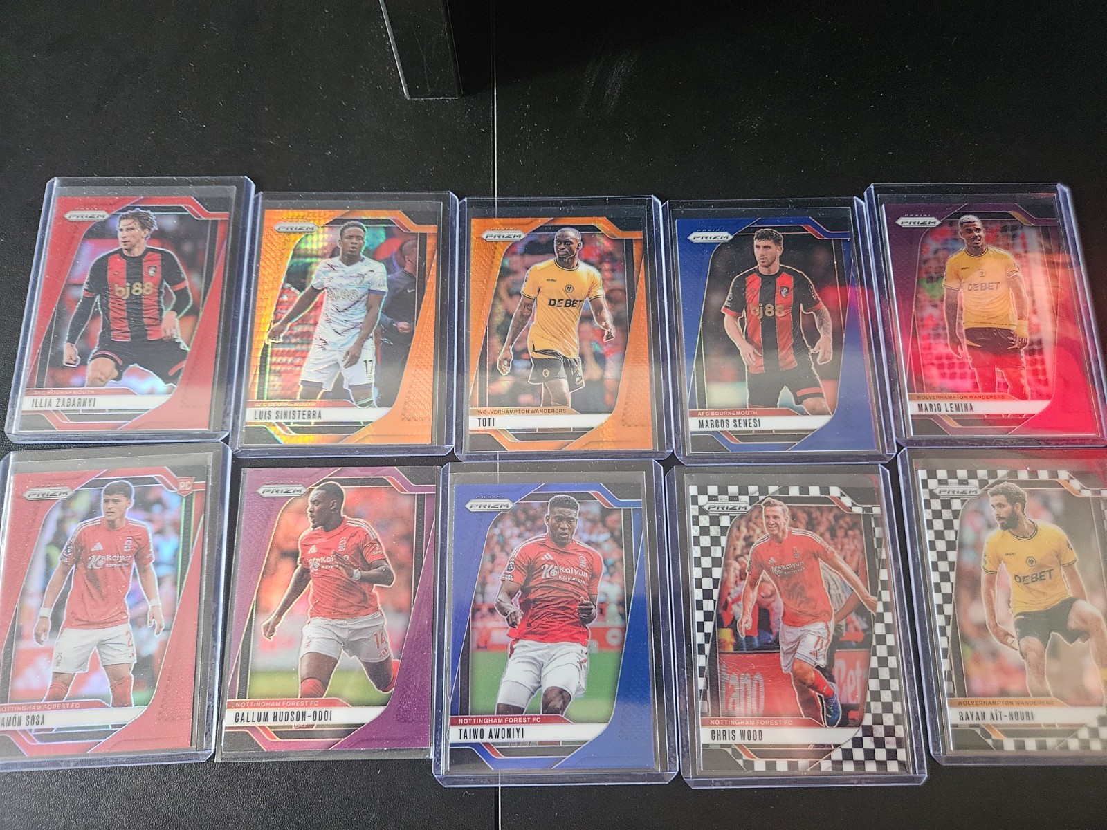 Panini Prizm Premier League 2024-25 Bournemouth/Forest/Wolves Bundle x4 Numbered for sale on Ebay